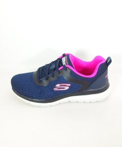 Mujer Skechers | Zapatillas Deportivas Skechers Bountiful Quick Path 12607 Azul-Rosa