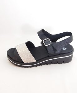 Mujer piesanto | Sandalias Piesanto 230778 Negro-Arena