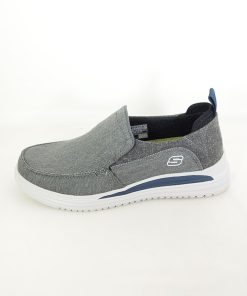 Hombre Skechers | Zapatos Skechers Proven Evers 204472 Gris