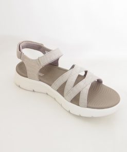 Mujer Skechers | Sandalias Skechers Go Walk Flex Sandal Sunshine 141450 Taupe