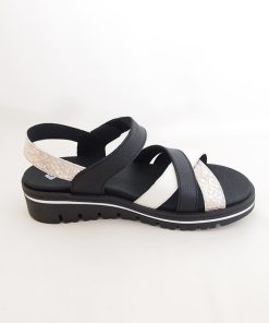 Mujer piesanto | Sandalias Piesanto 230784 Negro-Hielo-Arena