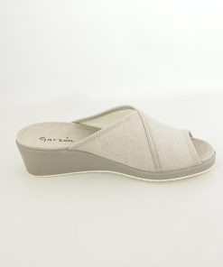 Mujer Garzon | Zapatillas De Casa Garzon 736-152 Taupe