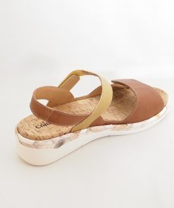 Mujer Comfort Class | Sandalias Comfort Class 5123 Cognac-Mostaza