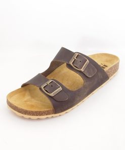 Hombre Idee italiane | Sandalias Idee Italiane 595 Marron