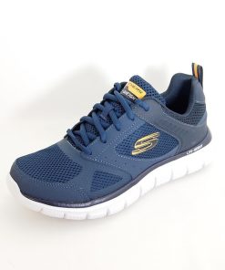 Hombre Skechers | Zapatillas Deportivas Skechers Track Syntac 232398 Azul