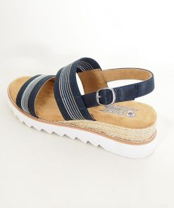 Mujer Skechers | Sandalias Skechers Desert Kii Hi Tea Time 113863 Azul