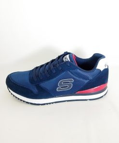 Hombre Skechers | Zapatillas Deportivas Skechers Sunlite Waltan 52384 Azul