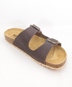 Hombre Idee italiane | Sandalias Idee Italiane 595 Marron