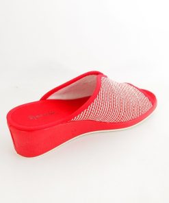 Mujer Garzon | Zapatillas De Casa Garzon 715-094 Rojo