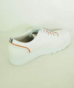 Mujer Fluchos | Zapatos Fluchos Pompas F1422 Blanco-Naranja