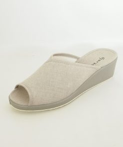 Mujer Garzon | Zapatillas De Casa Garzon 736-152 Taupe