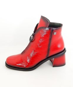 Mujer Jose Saenz | Botines Jose Saenz Olga 5461 Rojo