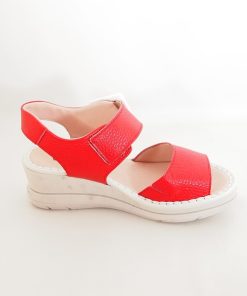 Mujer Jose Saenz | Sandalias Jose Saenz Veronica 4227-Bg Rojo