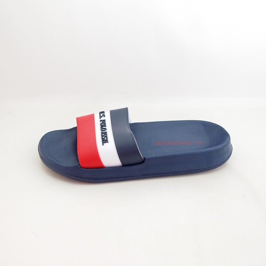 Hombre US Polo | Chanclas U.S. Polo Gavio002 Azul