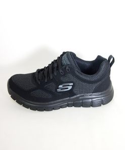 Hombre Skechers | Zapatillas Deportivas Skechers Burns Agoura 52635 Negro