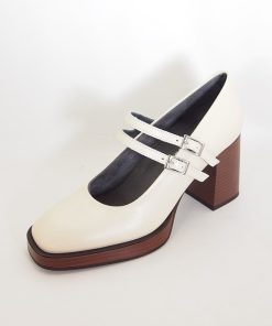 Mujer pitillos | Zapatos Pitillos 5485 Crema