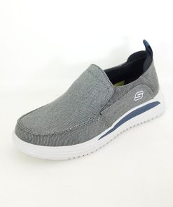 Hombre Skechers | Zapatos Skechers Proven Evers 204472 Gris