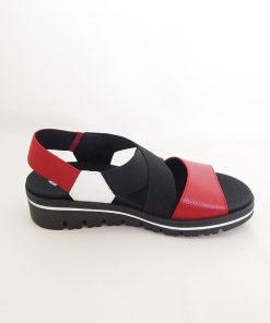 Mujer piesanto | Sandalias Piesanto 220787 Rojo-Blanco-Negro