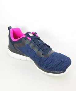 Mujer Skechers | Zapatillas Deportivas Skechers Bountiful Quick Path 12607 Azul-Rosa