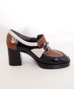 Mujer pitillos | Zapatos Pitillos 5484 Negro-Cuero