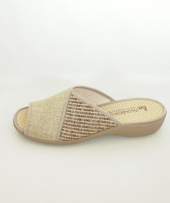 Mujer Vulca-bicha | Zapatillas De Casa Vulca-Bicha 744 Beige