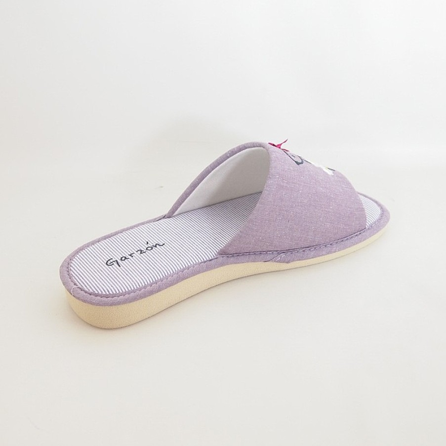 Mujer Garzon | Zapatillas De Casa Garzon P434-116 Purpura