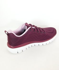 Mujer Skechers | Zapatillas Deportivas Skechers 12615 Graceful Get Connected Granate