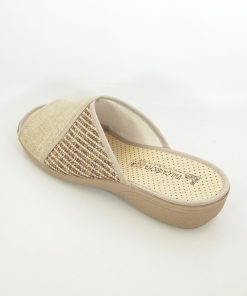 Mujer Vulca-bicha | Zapatillas De Casa Vulca-Bicha 744 Beige