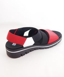 Mujer piesanto | Sandalias Piesanto 220787 Rojo-Blanco-Negro