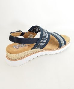 Mujer Skechers | Sandalias Skechers Desert Kii Hi Tea Time 113863 Azul