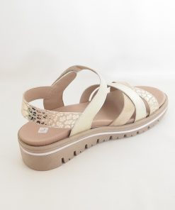 Mujer piesanto | Sandalias Piesanto 230784 Beige-Arena-Platino