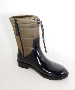 Mujer Gioseppo | Botas De Agua Gioseppo 46282 Negro-Kaki