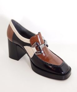 Mujer pitillos | Zapatos Pitillos 5484 Negro-Cuero