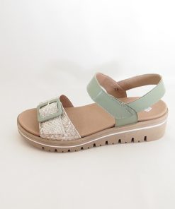 Mujer piesanto | Sandalias Piesanto 230774 Arena-Dorado