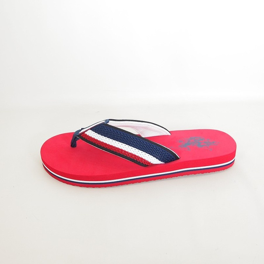 Hombre US Polo | Chanclas U. S. Polo Hank001 Rojo