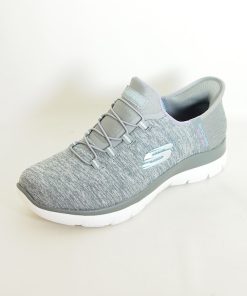 Mujer Skechers | Zapatillas Skechers Slip-Ins Summits Dazzling Haze 149937 Gris