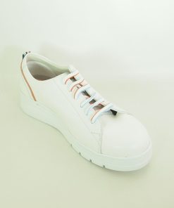 Mujer Fluchos | Zapatos Fluchos Pompas F1422 Blanco-Naranja