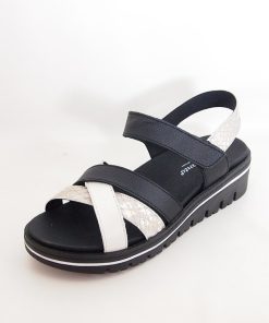 Mujer piesanto | Sandalias Piesanto 230784 Negro-Hielo-Arena