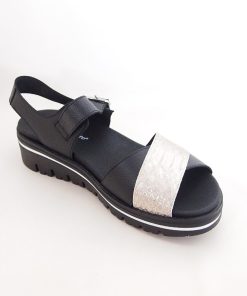 Mujer piesanto | Sandalias Piesanto 230778 Negro-Arena