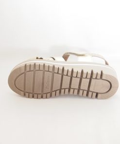 Mujer piesanto | Sandalias Piesanto 230784 Beige-Arena-Platino