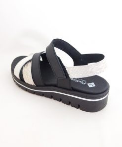 Mujer piesanto | Sandalias Piesanto 230784 Negro-Hielo-Arena