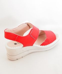 Mujer Jose Saenz | Sandalias Jose Saenz Veronica 4227-Bg Rojo