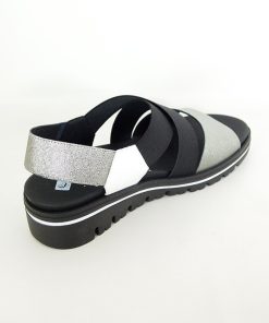 Mujer piesanto | Sandalias Piesanto 220787 Acero-Blanco