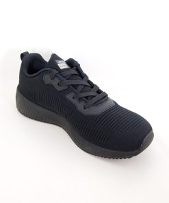 Hombre Skechers | Zapatillas Deportivas Skechers Squad 232290 Negro