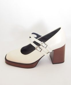 Mujer pitillos | Zapatos Pitillos 5485 Crema