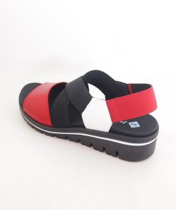 Mujer piesanto | Sandalias Piesanto 220787 Rojo-Blanco-Negro