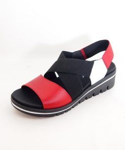 Mujer piesanto | Sandalias Piesanto 220787 Rojo-Blanco-Negro