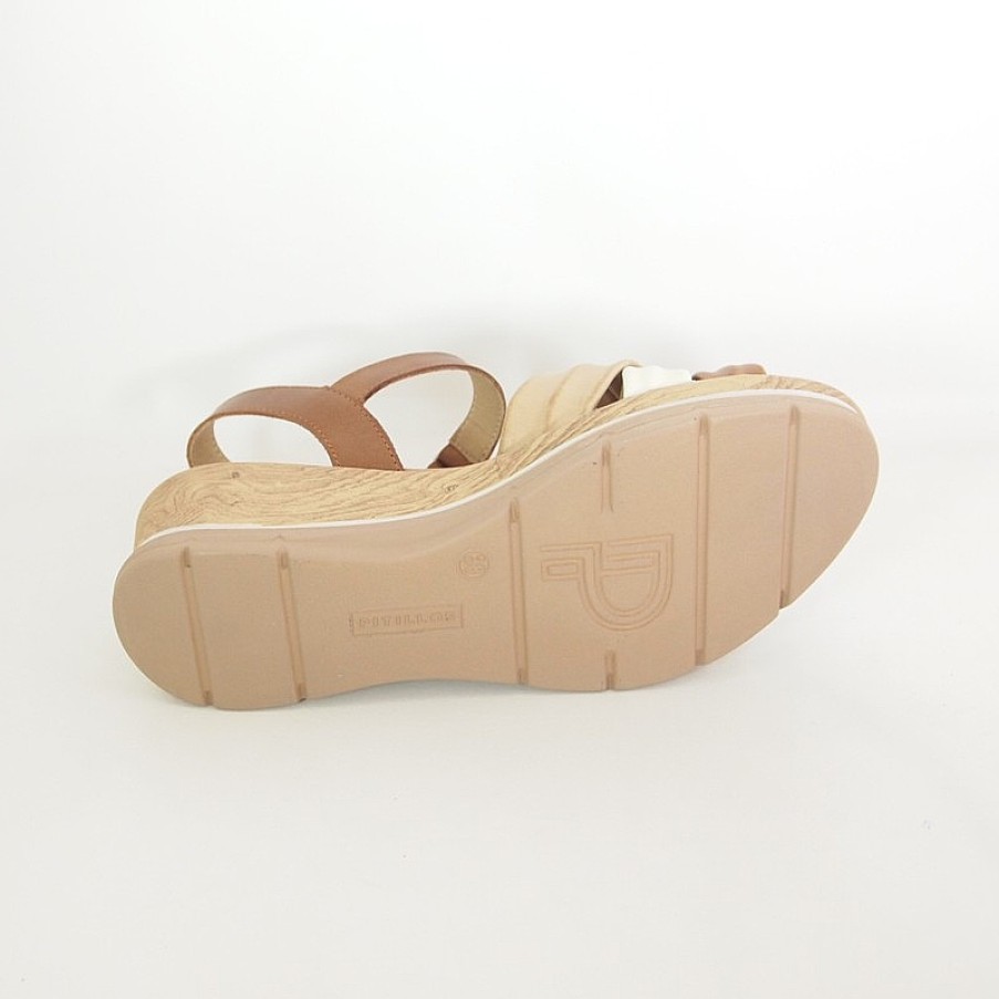 Mujer pitillos | Sandalias Pitillos 5023 Taupe-Crudo