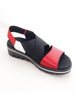 Mujer piesanto | Sandalias Piesanto 220787 Rojo-Blanco-Negro