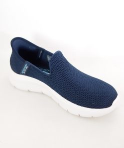 Mujer Skechers | Zapatos Skechers Slip Ins Go Walk Flex Relish 124963 Marino